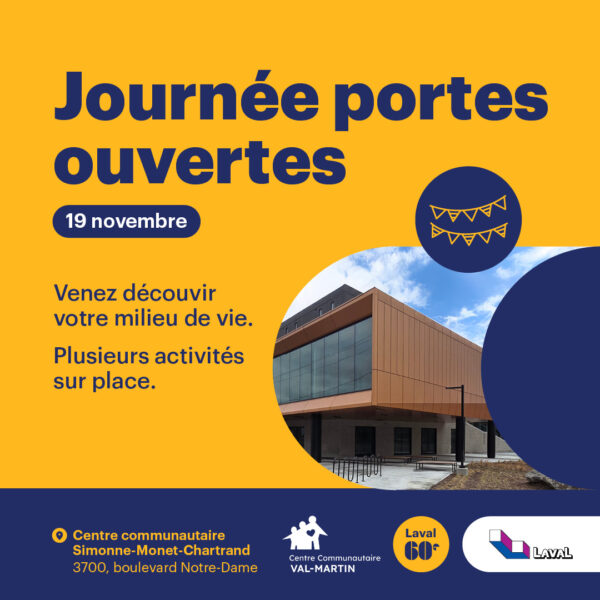 Invitation officielle – Inauguration citoyenne du Centre Simonne-Monet-Chartrand